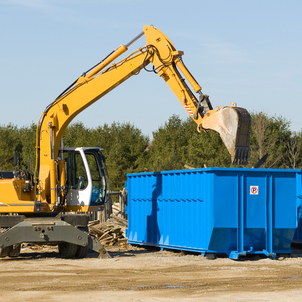 what size residential dumpster rentals are available in Benton Ohio